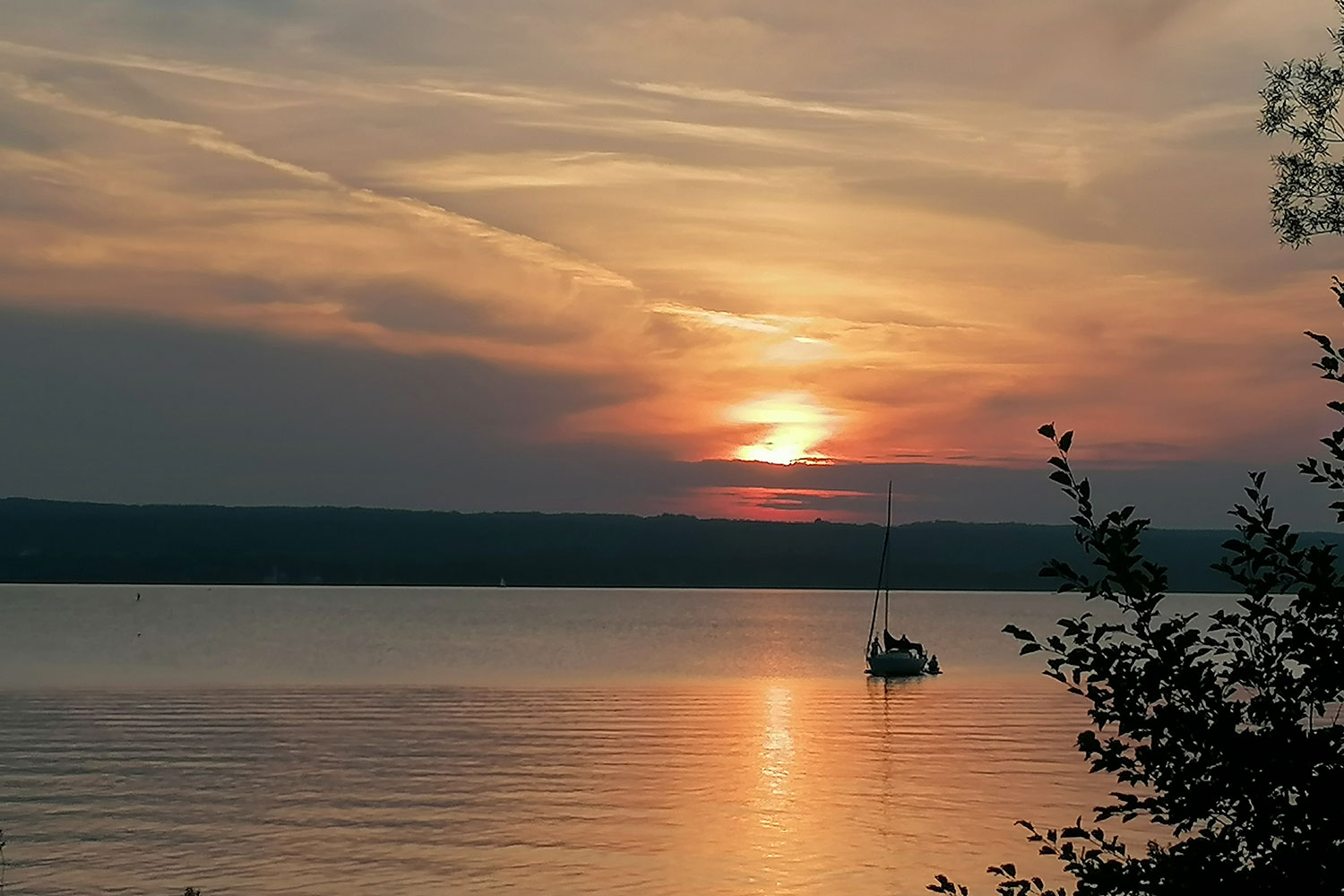 Sonnenuntergang am Ammersee