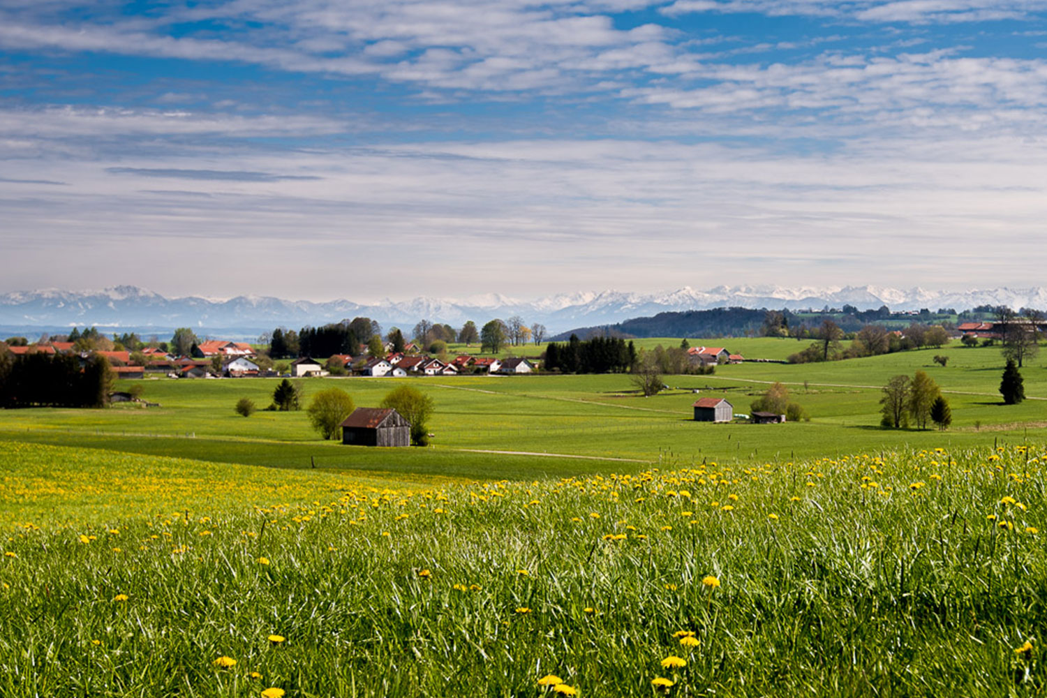 Ausblick genießen: Unser Dorf